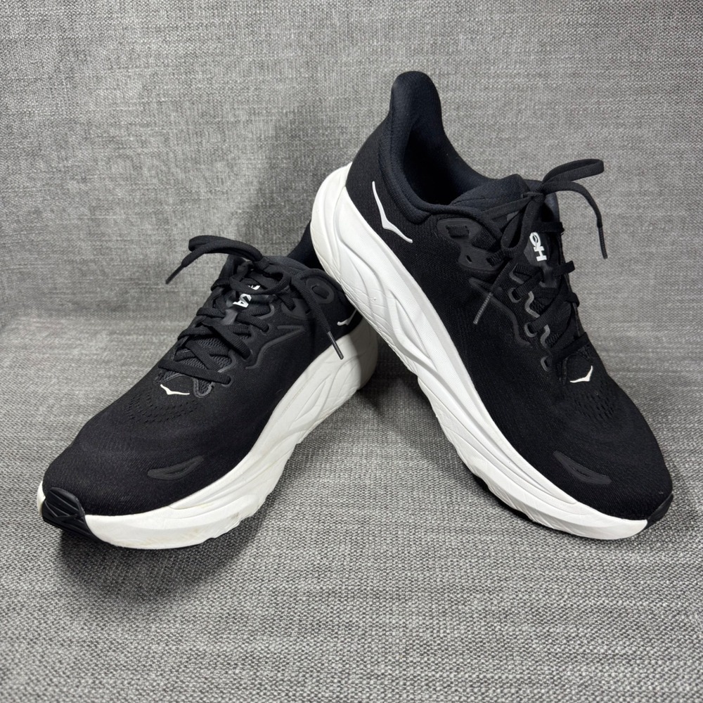 Hoka Arahi 8 Mens 11D Running Shoes Black White Stability Sneakers *No Insoles